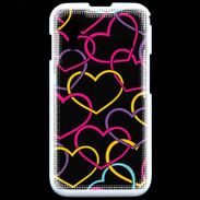 Coque Samsung ACE S5830 Amour de cœur coloré
