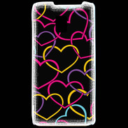 Coque LG P990 Amour de cœur coloré