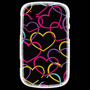Coque Blackberry Bold 9900 Amour de cœur coloré