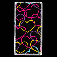 Coque Sony Xperia Z Amour de cœur coloré