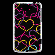 Coque HTC Wildfire G8 Amour de cœur coloré