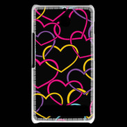 Coque Sony Xperia E1 Amour de cœur coloré