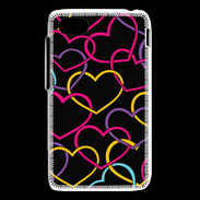 Coque Blackberry Q5 Amour de cœur coloré