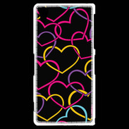 Coque Sony Xperia Z2 Amour de cœur coloré