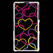 Coque Sony Xperia Z1 Compact Amour de cœur coloré