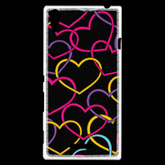 Coque Sony Xperia T3 Amour de cœur coloré