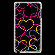 Coque Samsung Galaxy Note Edge Amour de cœur coloré