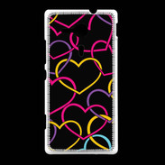 Coque Sony Xpéria SP Amour de cœur coloré