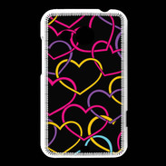 Coque HTC Desire 200 Amour de cœur coloré
