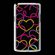 Coque LG L80 Amour de cœur coloré