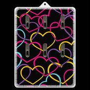 Porte clés Amour de cœur coloré