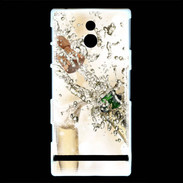 Coque Sony Xperia P Bouteille de champagne