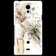 Coque Sony Xperia T Bouteille de champagne