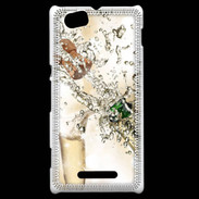 Coque Sony Xperia M Bouteille de champagne