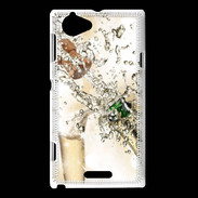 Coque Sony Xperia L Bouteille de champagne