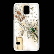Coque Samsung Galaxy S5 Bouteille de champagne