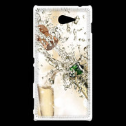 Coque Sony Xperia M2 Bouteille de champagne