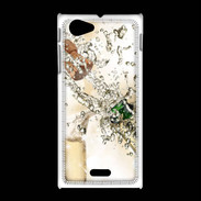 Coque Sony Xpéria J Bouteille de champagne