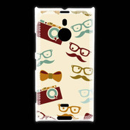 Coque Nokia Lumia 1520 Moustache lunette et chapeau