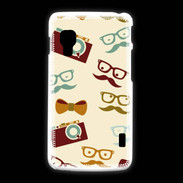 Coque LG L5 2 Moustache lunette et chapeau