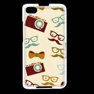Coque Blackberry Z30 Moustache lunette et chapeau