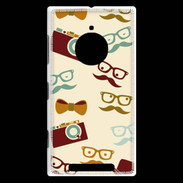 Coque Nokia Lumia 830 Moustache lunette et chapeau