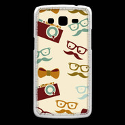 Coque Samsung Core Plus Moustache lunette et chapeau