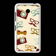 Coque Nokia Lumia 635 Moustache lunette et chapeau