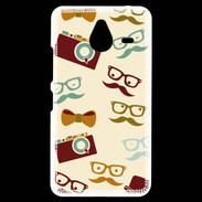 Coque Personnalisée Nokia Lumia 640XL LTE Moustache lunette et chapeau