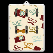 Porte clés Moustache lunette et chapeau