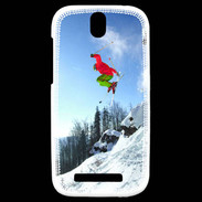 Coque HTC One SV Ski freestyle en montagne 10