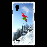 Coque LG Optimus L9 Ski freestyle en montagne 10