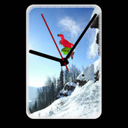 Grande pendule murale Ski freestyle en montagne 10
