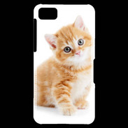 Coque Blackberry Z10 Chaton marron et blanc