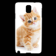 Coque Samsung Galaxy Note 3 Chaton marron et blanc