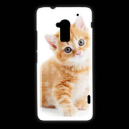 Coque HTC One Max Chaton marron et blanc