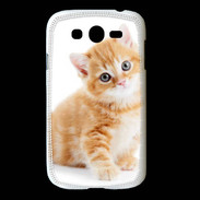 Coque Samsung Galaxy Grand Chaton marron et blanc