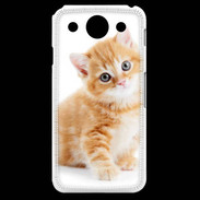 Coque LG G Pro Chaton marron et blanc