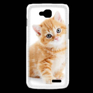Coque LG L90 Chaton marron et blanc