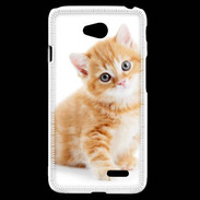 Coque LG L70 Chaton marron et blanc