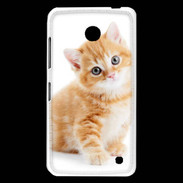 Coque Nokia Lumia 630 Chaton marron et blanc