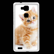 Coque Huawei Ascend Mate 7 Chaton marron et blanc
