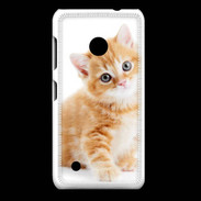 Coque Nokia Lumia 530 Chaton marron et blanc