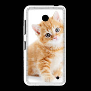 Coque Nokia Lumia 635 Chaton marron et blanc
