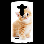 Coque LG G4 Chaton marron et blanc