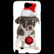 Coque Samsung Galaxy Note 2 Chihuahua de noël