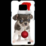 Coque Samsung Galaxy S2 Chihuahua de noël