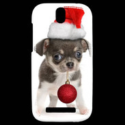Coque HTC One SV Chihuahua de noël
