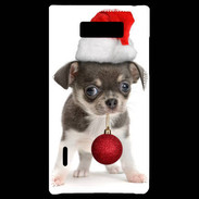 Coque LG Optimus L7 Chihuahua de noël