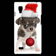 Coque LG Optimus L9 Chihuahua de noël
